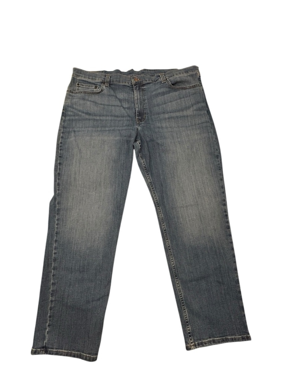 L.L. Bean Men's BeanFlex Slim Straight-Leg Jeans in Medium Wash Blue 40/29